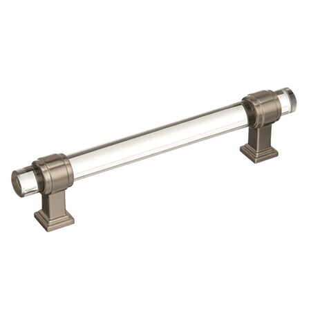 Amerock 128 mm Glacio Cabinet Pull - Clear, Satin Nickel A36655 CG10